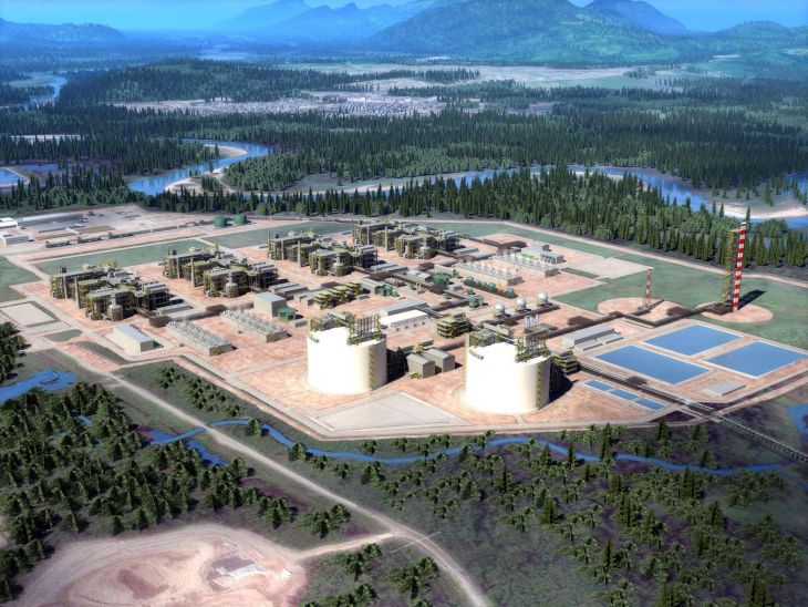 2018 LNG Canada Site Rendering